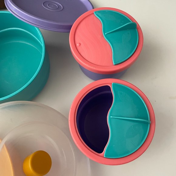 Plastic Bowls, Ice Bucket, Food Tray, Tupperware Bowls and Snack Containers Set - Picture 9 of 11